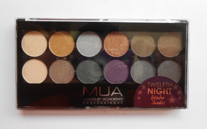 MUA Cosmetics Twelfth Night Eyeshadow Palette Review packaging