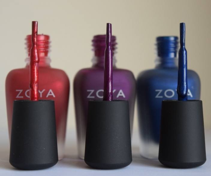 Zoya matte nail paint brushes