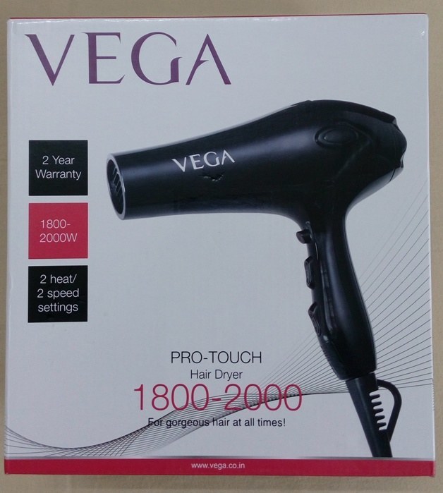 Vega Pro-Touch 1800-2000 ( VHDP-02 ) Hair Dryer Review