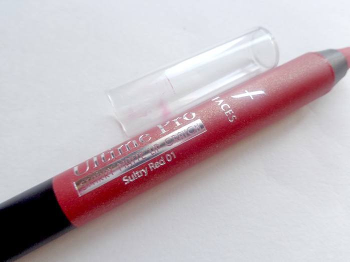 red lip crayon