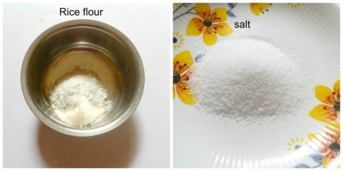 rice flour and salt