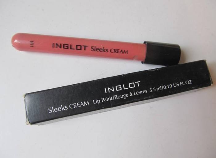 Inglot Sleeks Cream Lip Paint 101 Review packaging