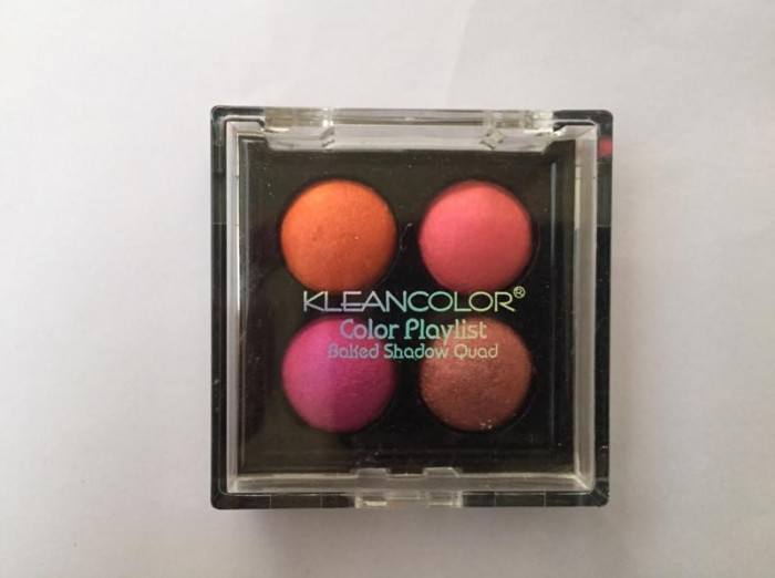 KleanColor Color Playlist Baked Shadow Quad - Pop