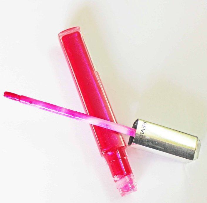 Pink lip gloss