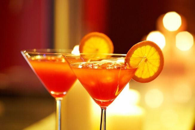 Romantic cocktails