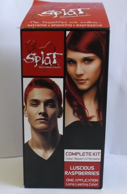Splat hair color packaging