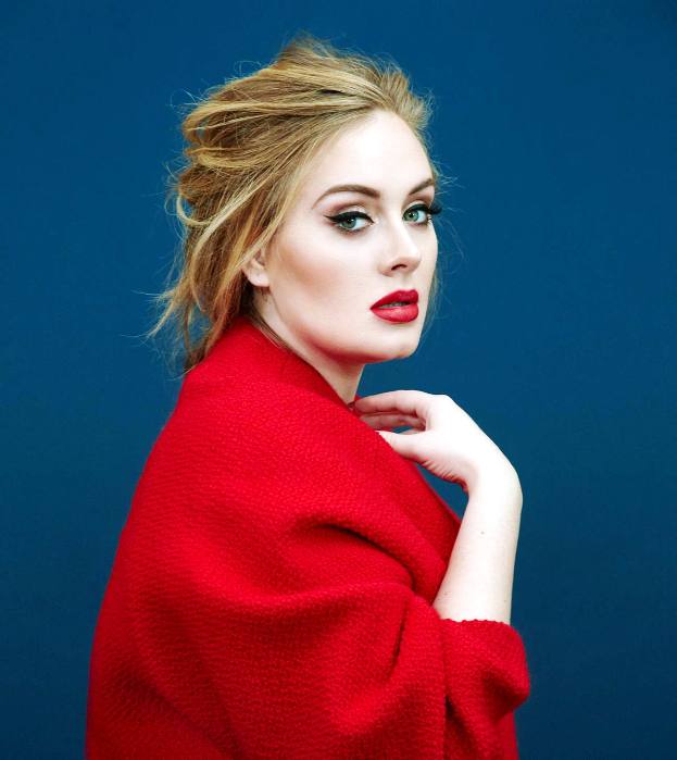 adele red pout