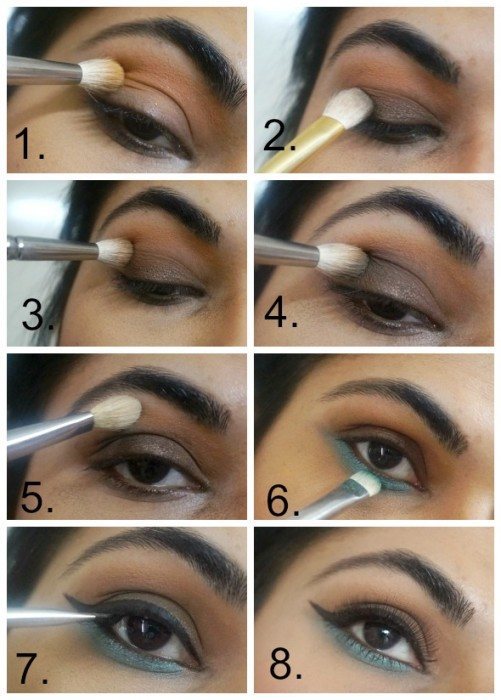 aqua eye makeup tutorial