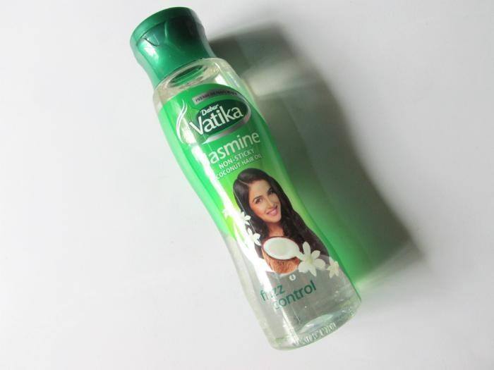 Dabur Vatika Jasmine Non-Sticky Coconut Hair Oil bottle