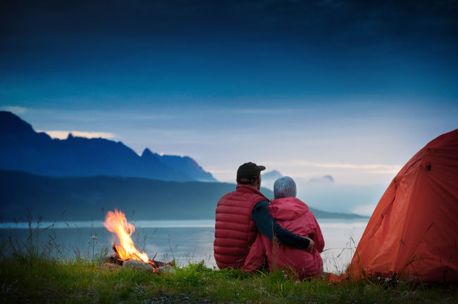couple on camping
