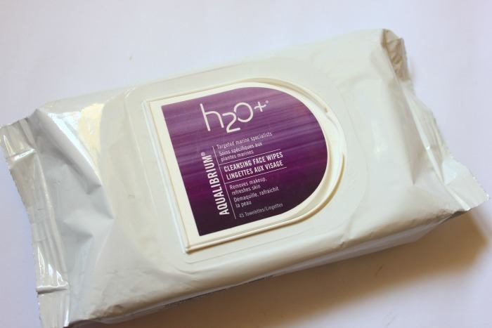 h2o aqualibrium cleansing face wipes