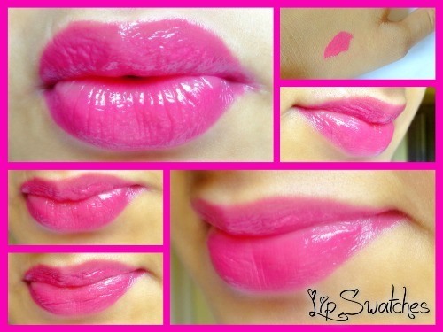 pink lipstick swatches
