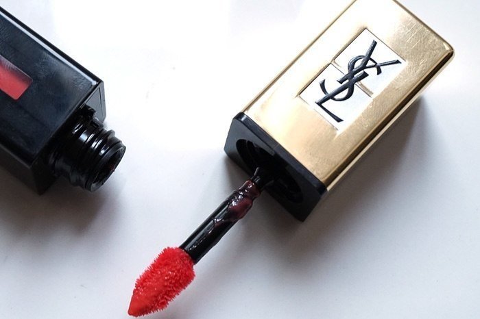 ysl ROUGE PUR COUTURE GLOSSY STAIN POP WATER juicy peach 207