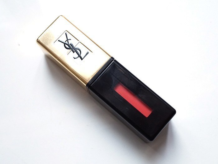 ysl ROUGE PUR COUTURE GLOSSY STAIN POP WATER juicy peach