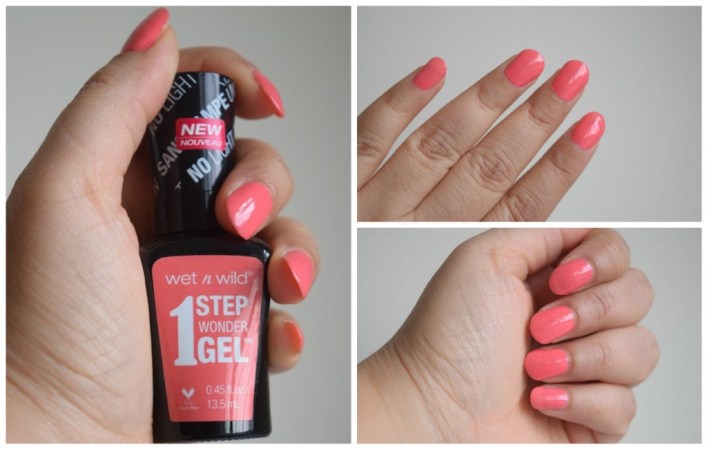 Wet n Wild 1 Step Wonder Gel Nail Color - Coral Support, Crime of Passion,  It's Sher-Bert Day Review