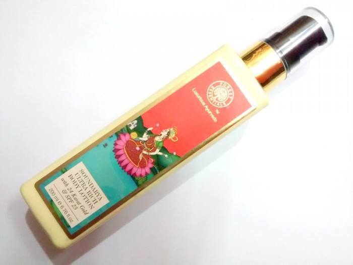 Forest Essentials Ultra Rich Body Lotion Soundarya with Natural SPF 25 Review