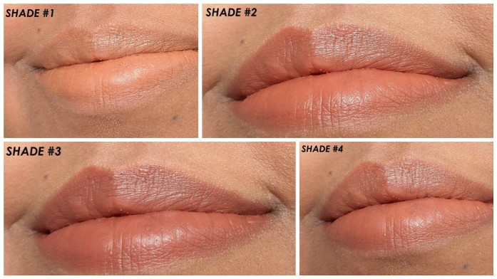 Lip swatch collage