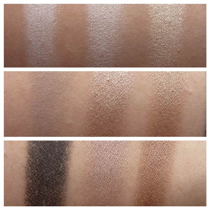 MUFE palette swatches