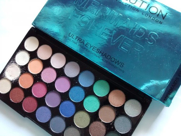 Makeup Revolution Ultra 32 Shade Eyeshadow Palette - Mermaids Forever Review