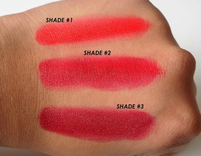 NYX Pro Lip Cream Palette in The Reds swatches