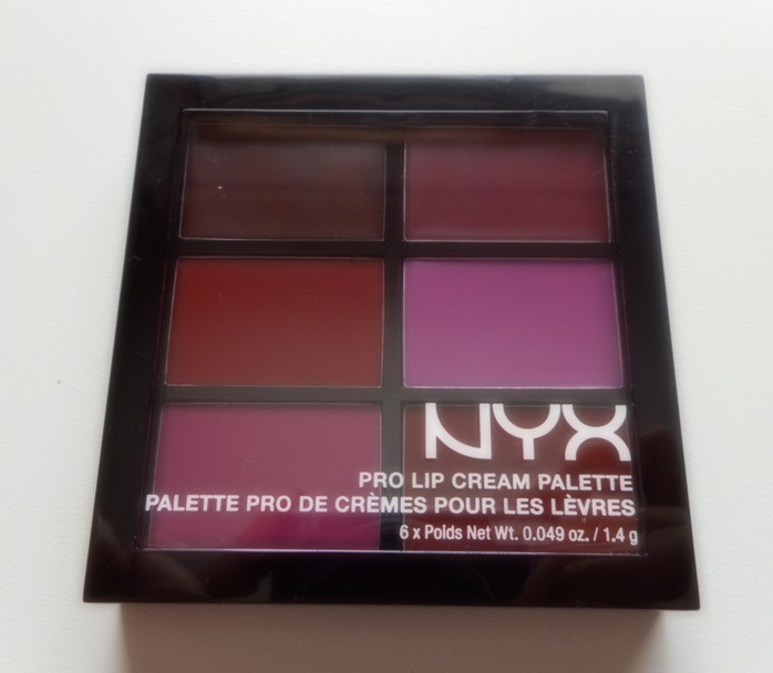 NYX Pro lip cream palette