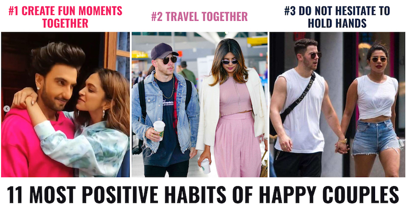 Positive habits of happy couples