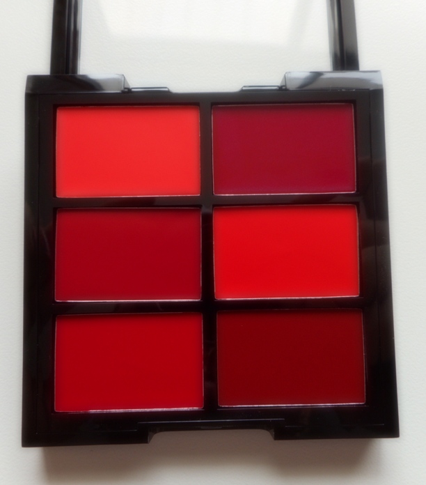 Red lipstick palette