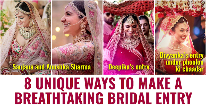 Unique Ways to make a breathtaking bridal entry