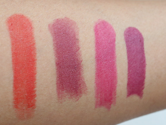 sugar cosmetics it's pout time lipstick swatches