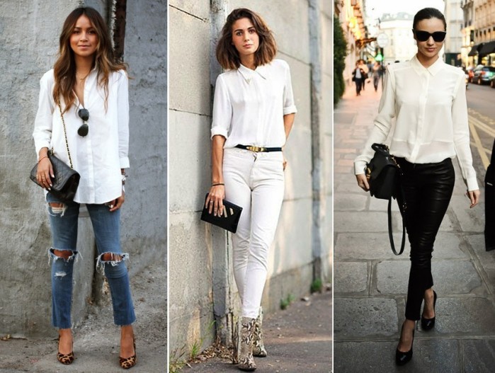 white blouse outfits