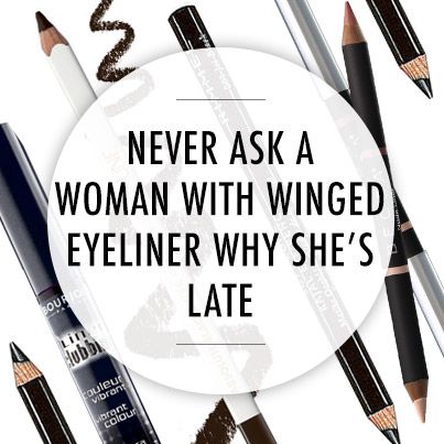 winged eyeliner
