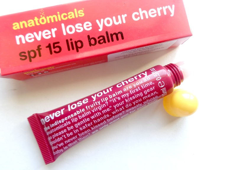Anatomicals Never Lose Your Cherry SPF 15 Lip Balm Review