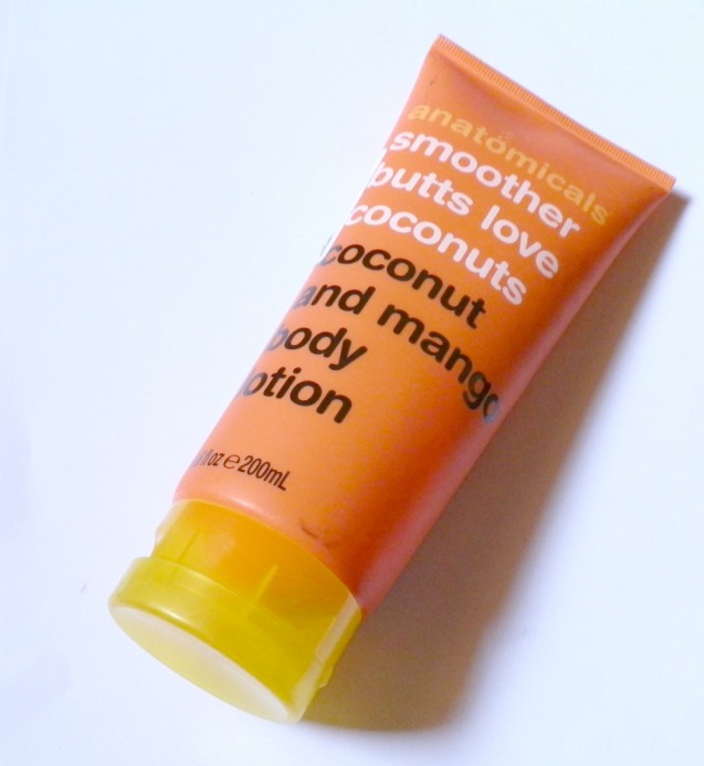 Anatomicals Smoother Butts Love Coconuts Coconut and Mango Body Lotion Review