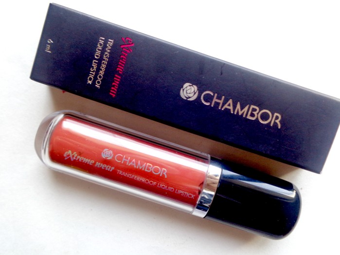 Chambor Extreme Wear 462 Transferproof Liquid Lipstick Review