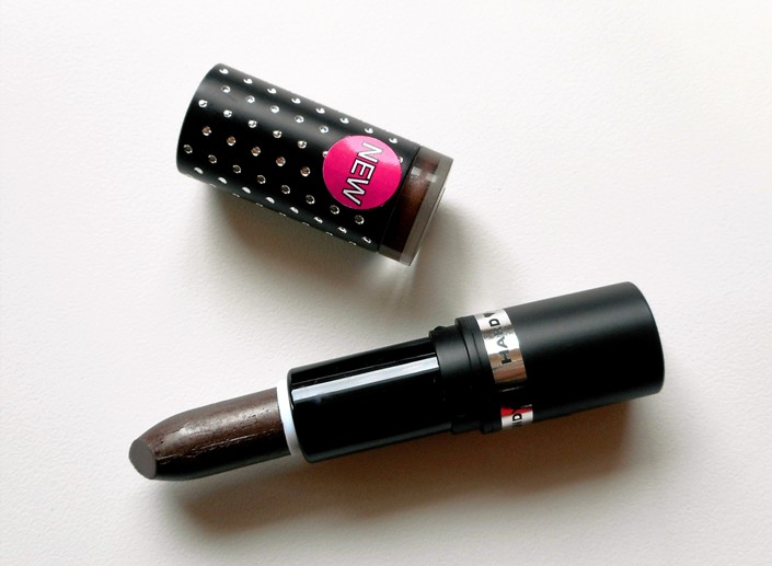 Dark brown lipstick