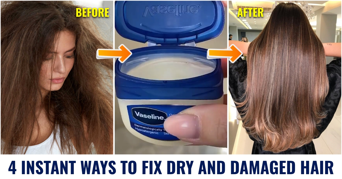 4 Instant Ways to Fix Dry and Damaged Hair