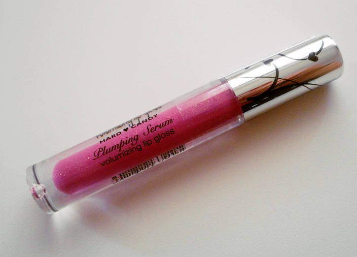 Pink lip gloss tube