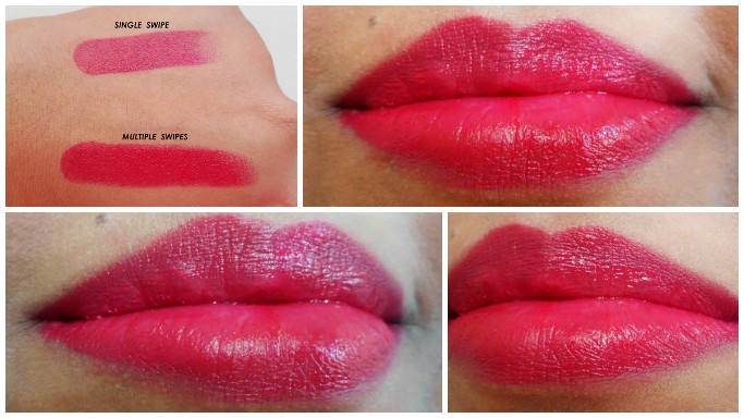 Pink lip swatches
