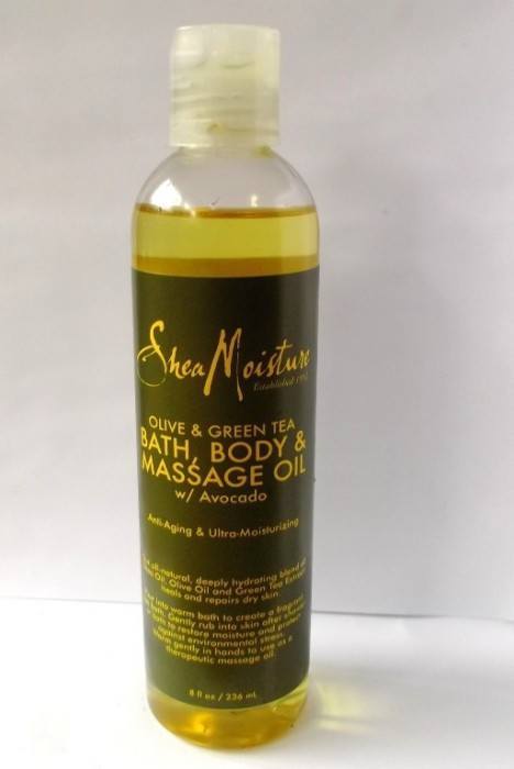 SheaMoisture Olive & Green Tea Bath, Body & Massage Oil Review