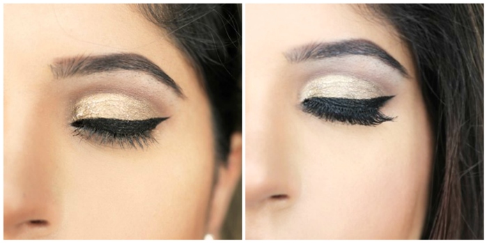 Step-by-Step Golden Smokey Eyes Makeup Tutorial
