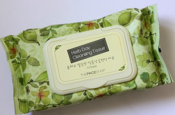 The Face Shop Herb Day Cleansing Tissue