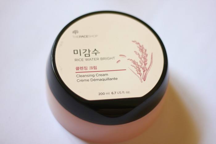 the face shop rice water bright cleansing cream
