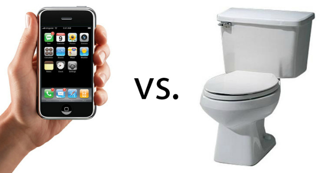 toilet vs cellphone