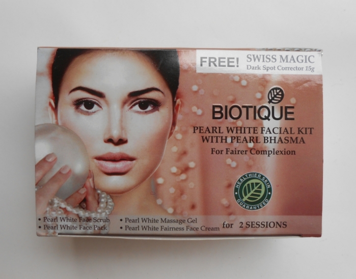 Biotique Pearl White Facial Kit with Pearl Bhasma Review
