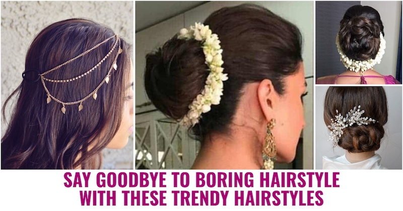 Boring hairstyle with trendy hairstyles