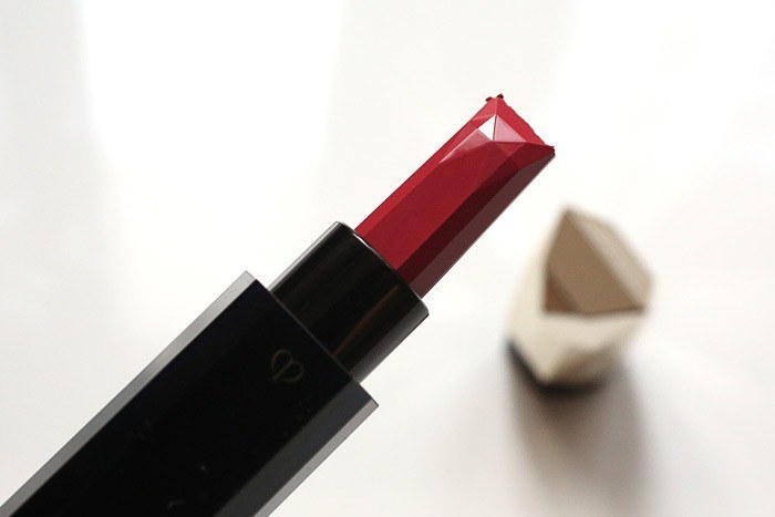 Cle De Peau Extra Rich Lipstick Velvet Rosy Red 303 review, swatch