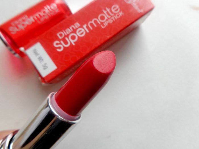 Diana of london demure red super matte lipstick