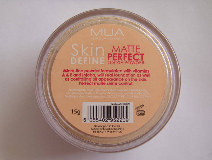 aangenaam Nieuwsgierigheid Verdorde MUA Skin Define Matte Perfect Loose Powder Review