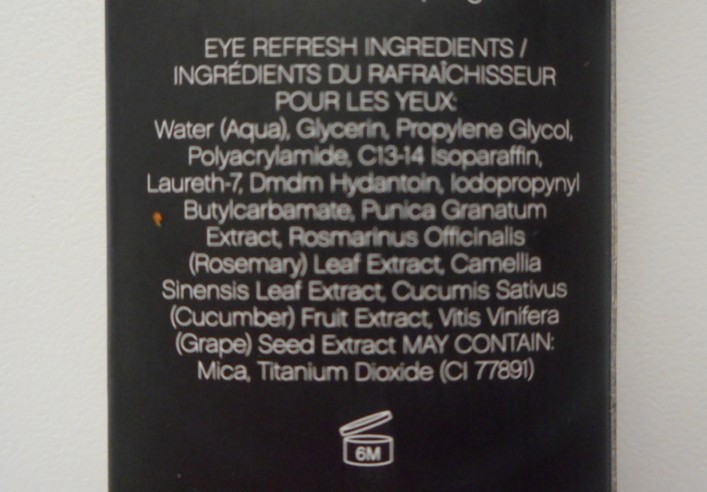 Ingredients eye refresh