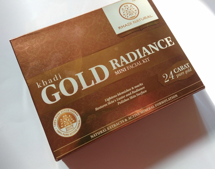 Khadi Natural Gold Radiance Facial Kit Review